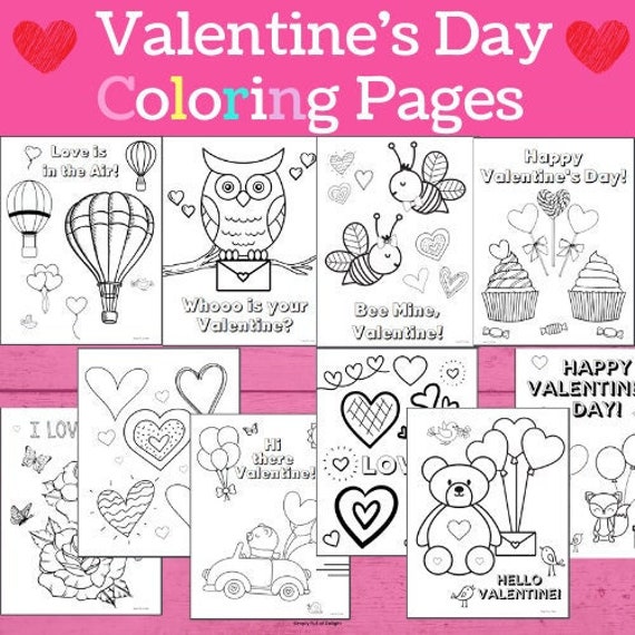 Valentine's Day Coloring Pages for Kids Valentine