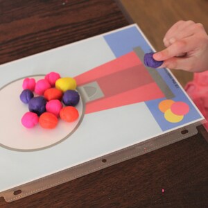 7 Printable Play doh Mats, Food Play dough Mats, Ice cream Playdough mat, Pizza Playdough Mat, Gumball Machine Play dough mat image 4