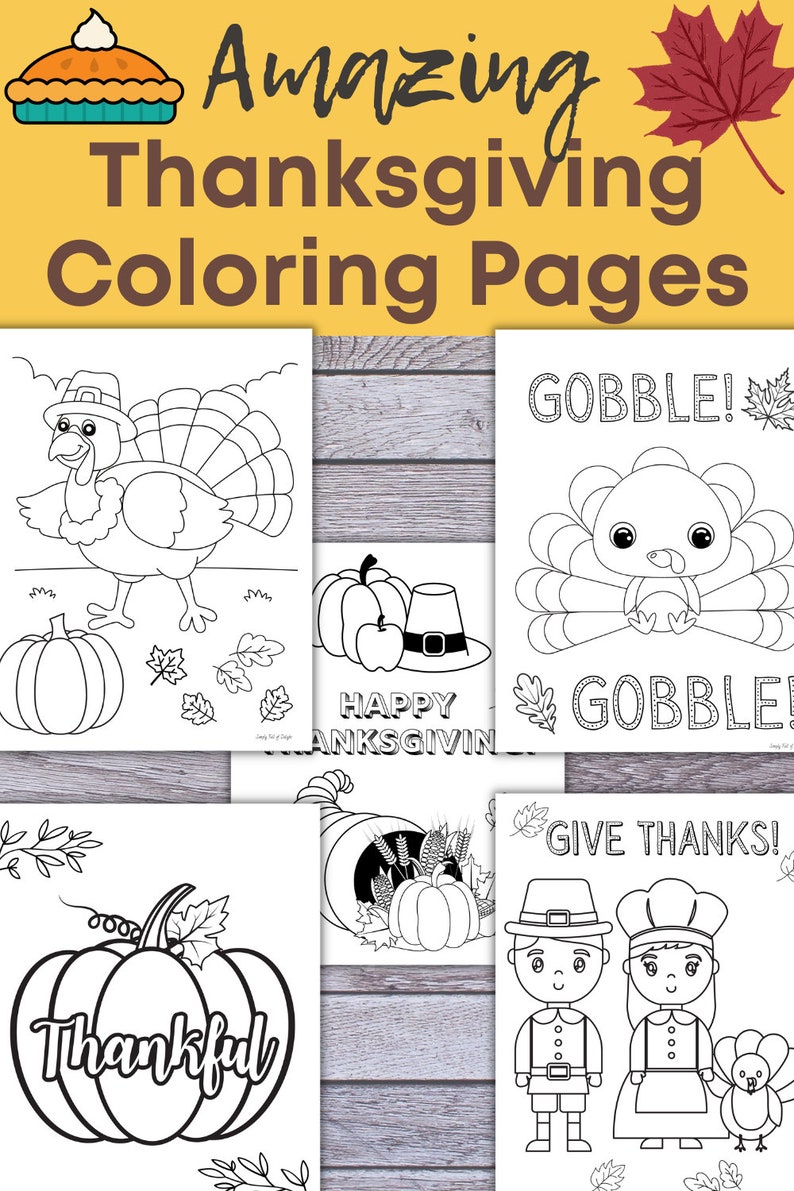 Thanksgiving Coloring Pages for Kids, Thanksgiving Coloring Sheets ...