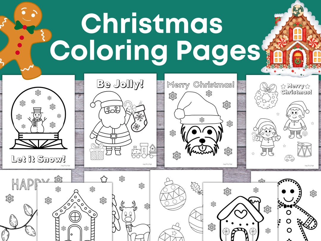 Christmas Coloring Pages for Kids, Christmas Coloring Sheets, Christmas ...