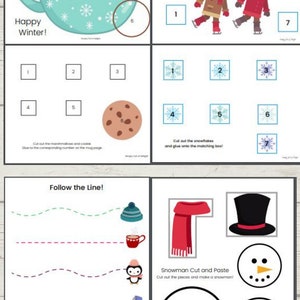 Winter Preschool Activities, Winter preschool printable, Winter activities for preschoolers, preschool Winter, Winter worksheet image 3