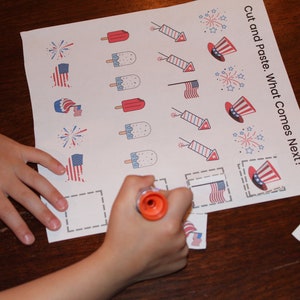 Patriotic Preschool Activities, Patriotic Preschool Worksheets, 4th of July Activity Pack For Preschoolers, 3 year old learning activities image 7