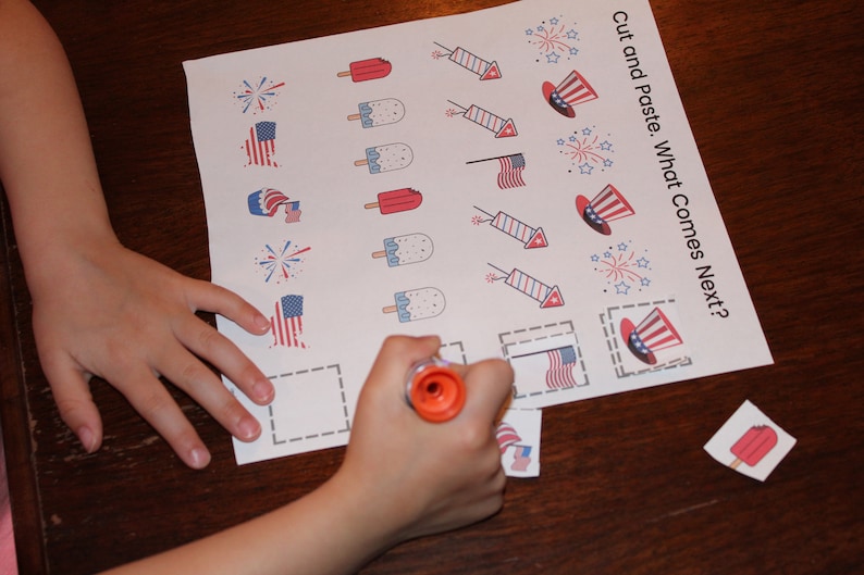 Patriotic Preschool Activities, Patriotic Preschool Worksheets, 4th of July Activity Pack For Preschoolers, 3 year old learning activities image 7