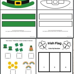 St. Patrick's Day Preschool Activities, St Patricks Day preschool printable, St Patricks activities, preschool St Patrick's Day worksheet image 8