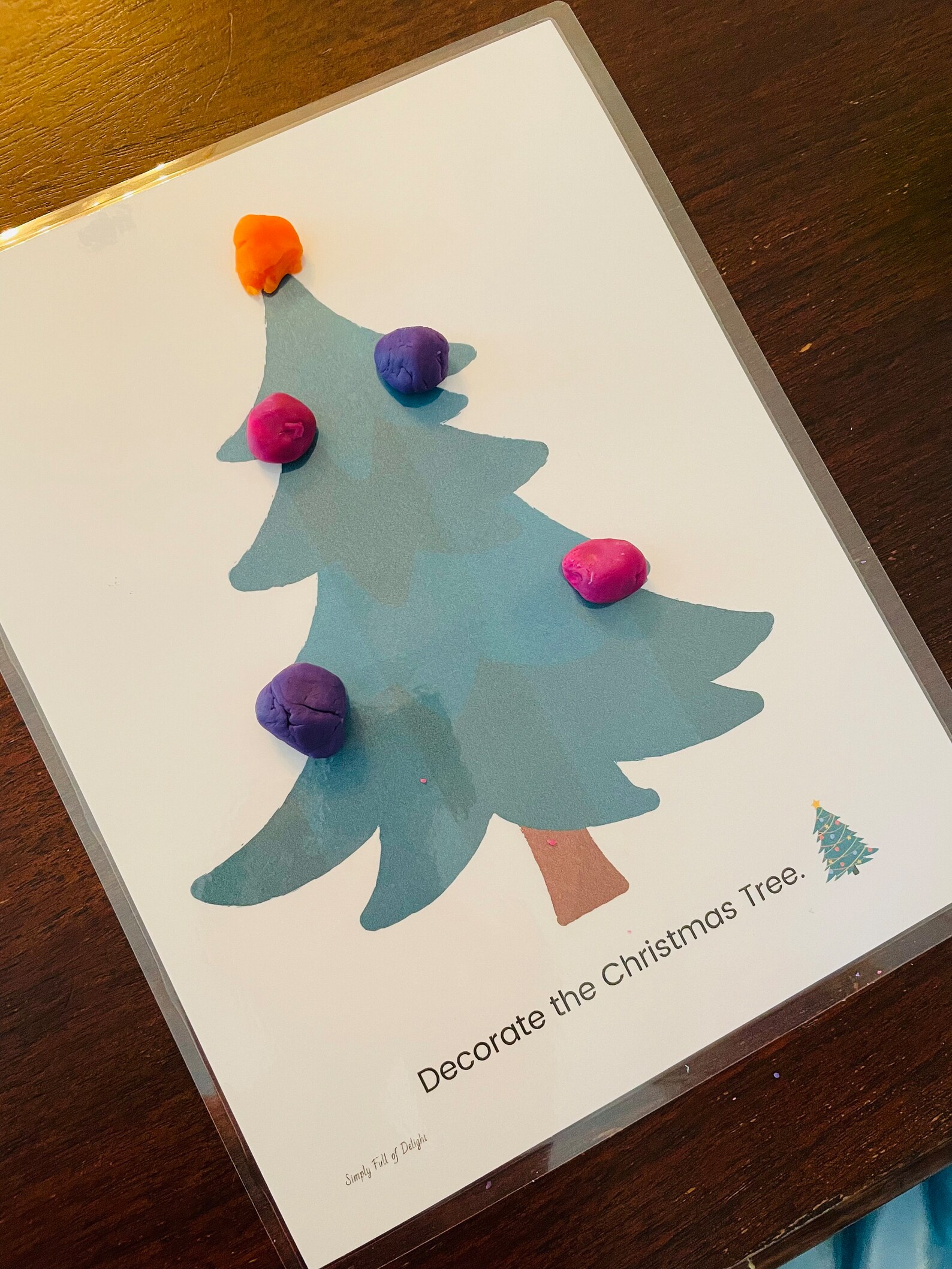 7 Christmas Playdough Mats Printable Play Doh Mats (Download Now) Etsy