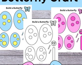 Preschool Butterfly Paper Plates Split Pin Articulated Paper Doll