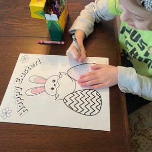 Easter Coloring Pages for Kids, Bunny Coloring Pages, Easter Coloring Sheets, Easter coloring for kids, Printable for kids coloring pages image 4