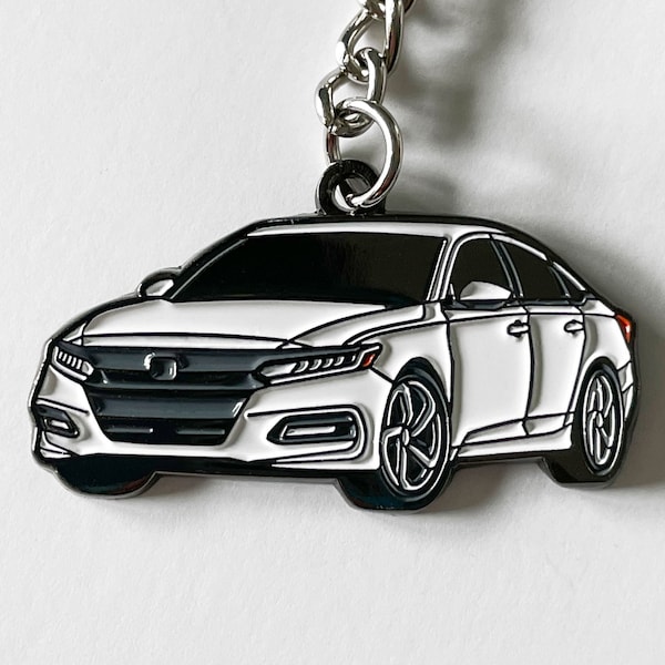 Honda Accord Keychain | 10th Gen - 2018 to 2022 | Red, Blue, White, Sonic Gray