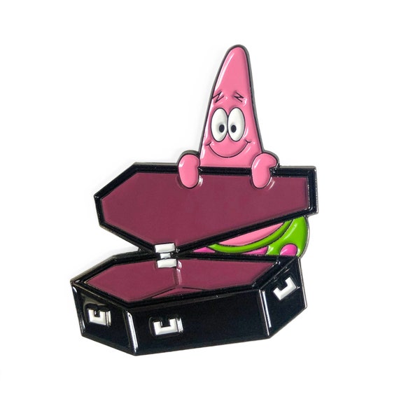 Patrick Star Coffin Enamel Pin