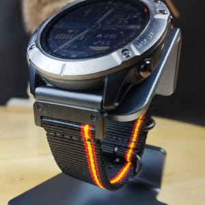 Nylonarmband für Garmin Fenix 8 – 51 mm / Fenix 7X Pro / 7X / 6X Pro / 6X / Enduro 3 / Epix 2 Pro 51 mm, 26 mm Spanien Black Lineblack
