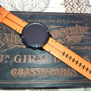 Hochwertiges Lederarmband für Garmin Fenix 8 – 51 mm / Fenix 7X Pro / 7X / 6X Pro / 6X / Enduro 3 / Epix 2 Pro 51 mm, Echtleder 26 mm