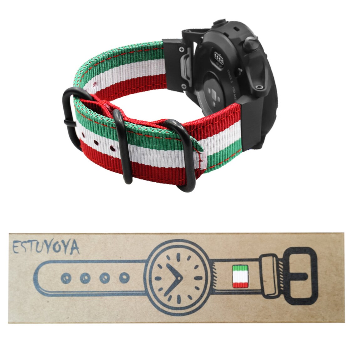fenix 5x strap size