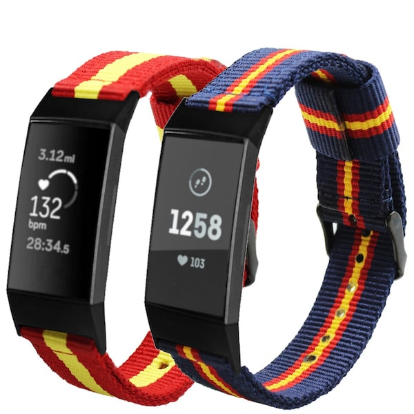 Нейлоновый браслет, Совместимый С Fitbit load 4 / Load 3 Double band испании дышащий, регулируемы