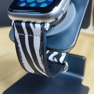 Band voor Apple Watch 41 mm 40 mm 38 mm, (42 mm-serie 10), serie 10 9 8 7 6 5 4 3 2 1 SE SE2-patroon Zebra hybride dierenprint