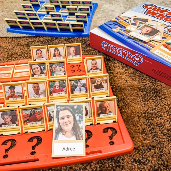 Custom Guess Who Game Template: Printable Character Cards (Canva Editable, Digital Download)