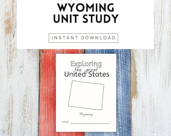 Feuilles de travail sur le Wyoming et unité d'étude
