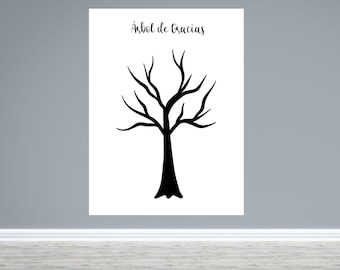 Lámina del Árbol de la Gratitud en Español / Póster de Gratitud para el Día de Acción de Gracias (Archivo Digital)