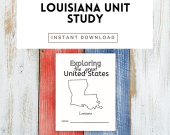 Feuilles de travail sur la Louisiane et unité d'étude