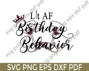 Download Birthday Behavior Etsy