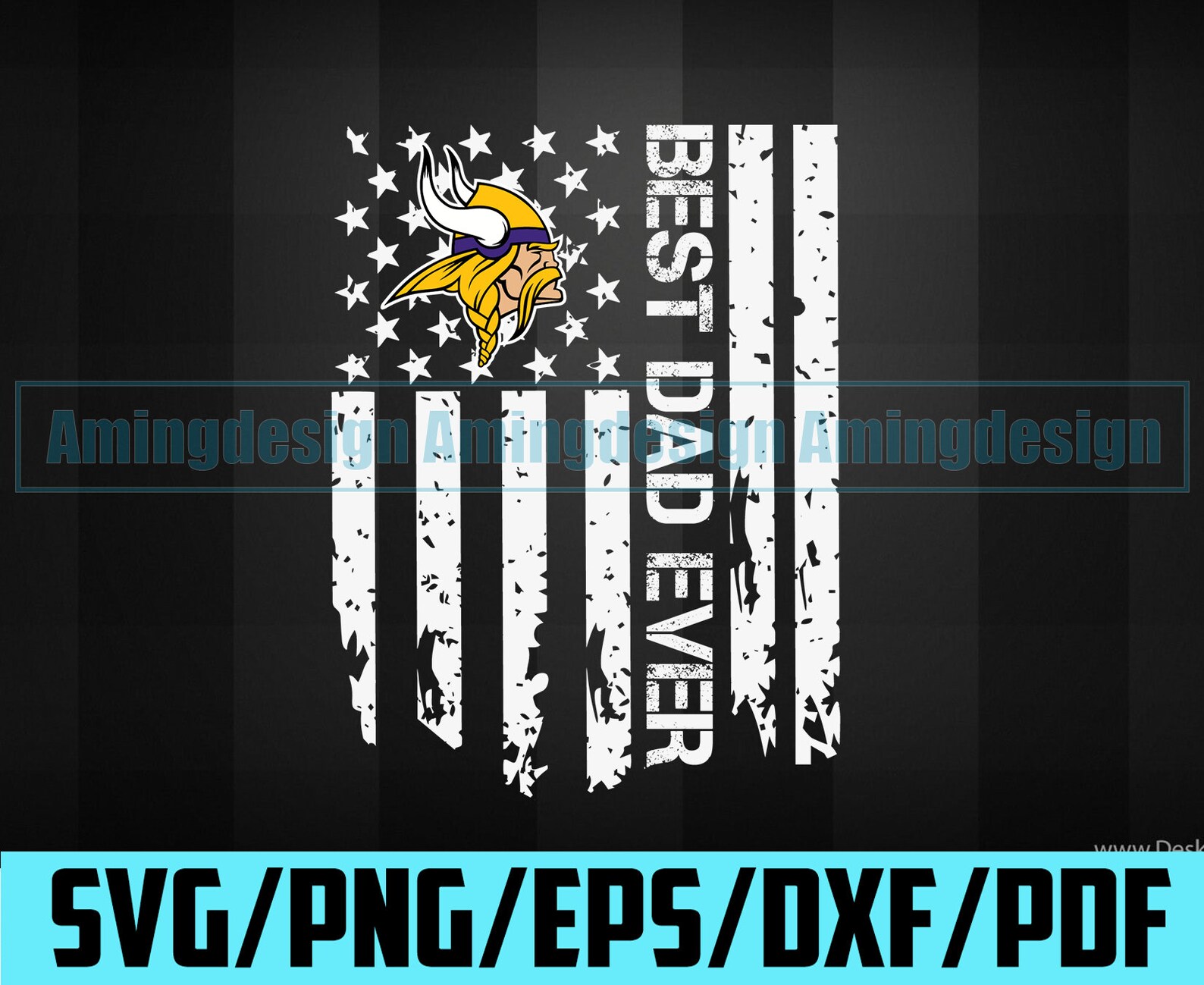 Download Best Dad Ever Minnesota Vikings Svg Fathers Day Svg Vikings | Etsy