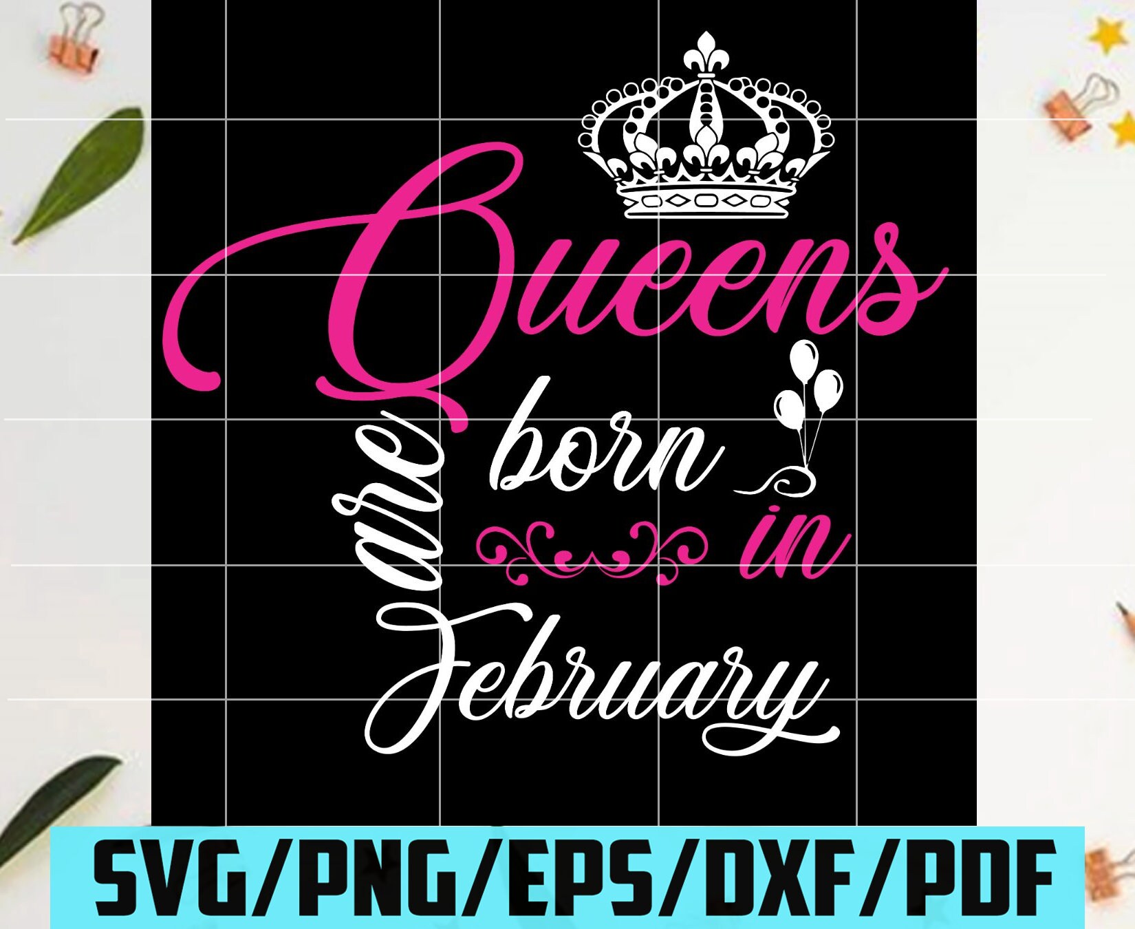 Download Queens Are Born In January Svg Birthday Svg January Queen | Etsy