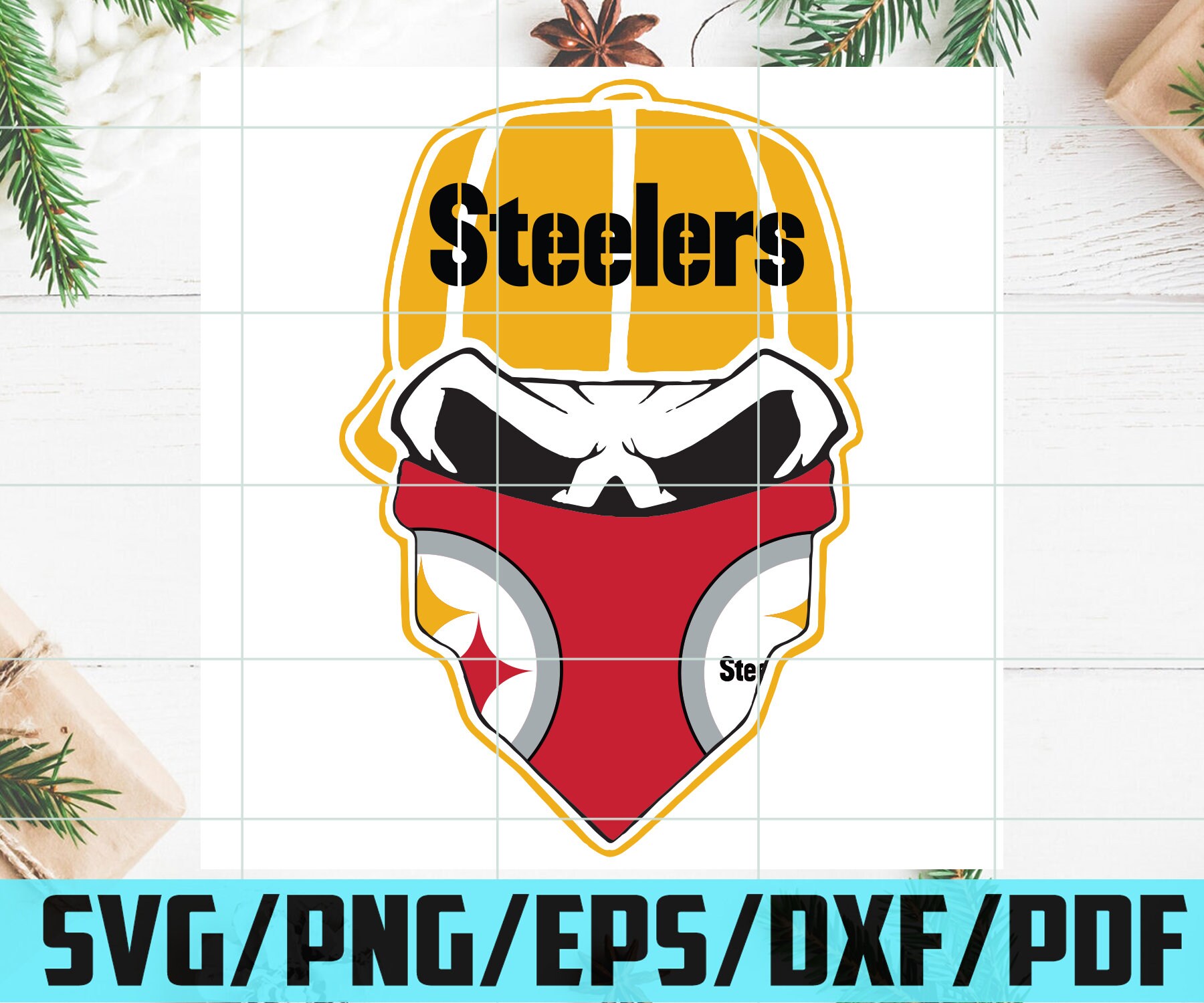 Pittsburgh Steelers Skull Svg Sport Svg Pittsburgh Steelers | Etsy