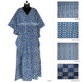Indigo Caftan,Plus Size Kaftan,Beach Wear Kaftan,Maxi Dress,Indian Robe,Beach Caftan,Maternity Caftan,Holiday Vacation Dress, Gift For Women product logo