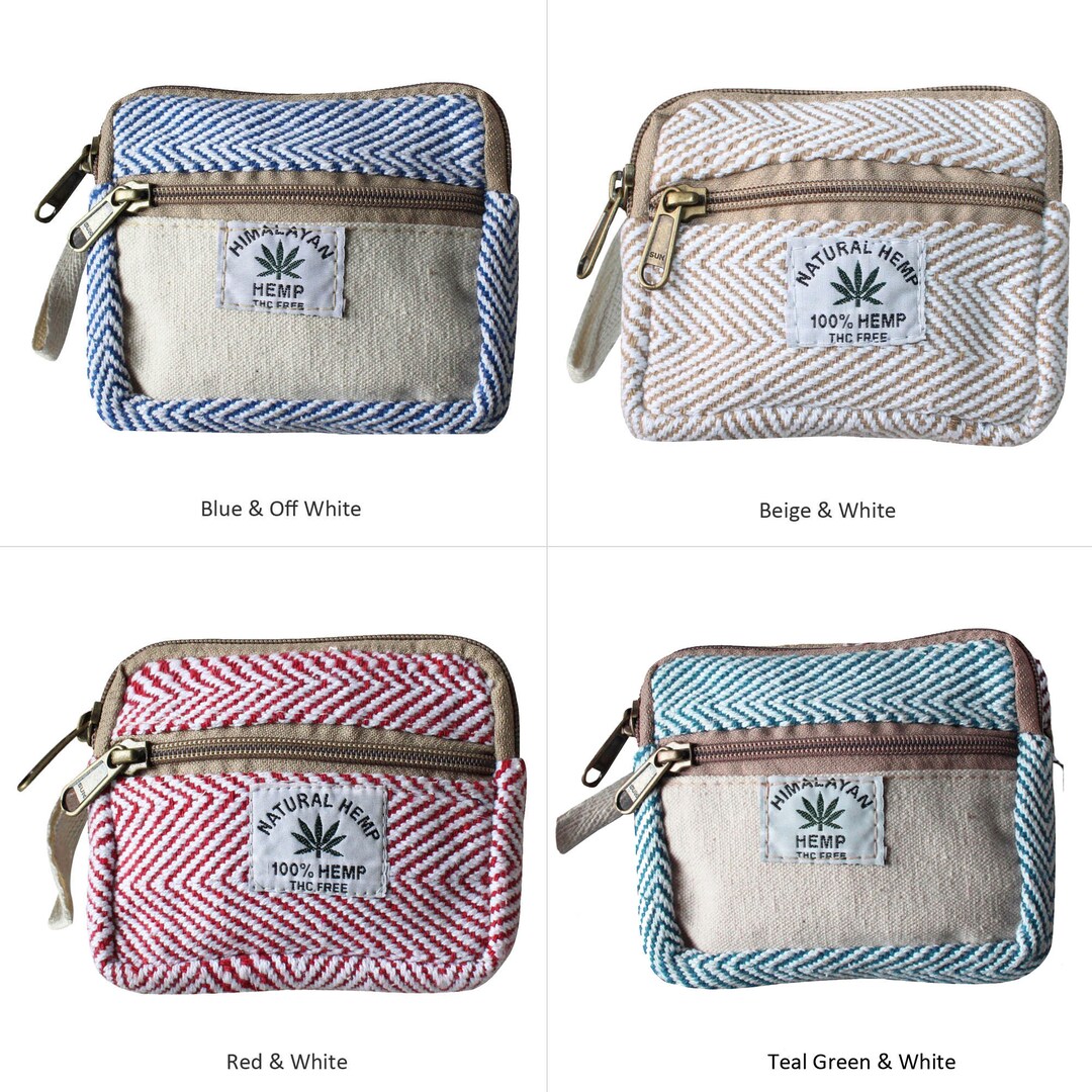 Hemp Wallet Hemp Coin Purse Ecofriendly Hemp Wallet Etsy