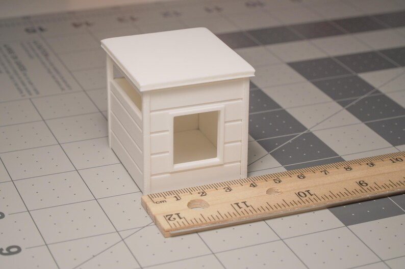 1/12 Scale Enclosed Cat Litter Box Miniature Dollhouse Furnitures ...