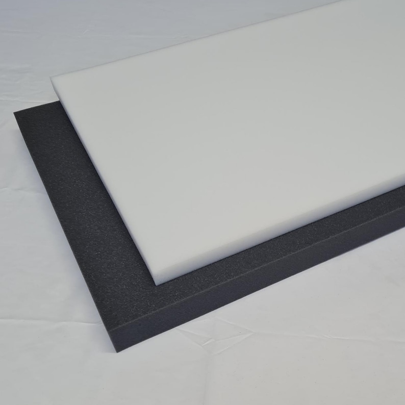 High Density Upholstery Foam Sheet Cut to 50 Inches X 20 Inches Various