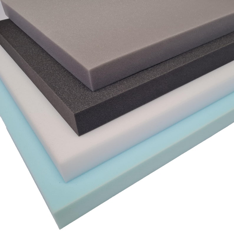 High Density Upholstery Foam Sheet Cut to 70 Inches X 20 Inches Various