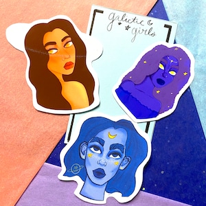 Galactische meisjes! (3 stickerpakket)