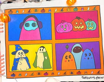 Boo’s Spooky Adventures: Coloring Book for Adults and Kids