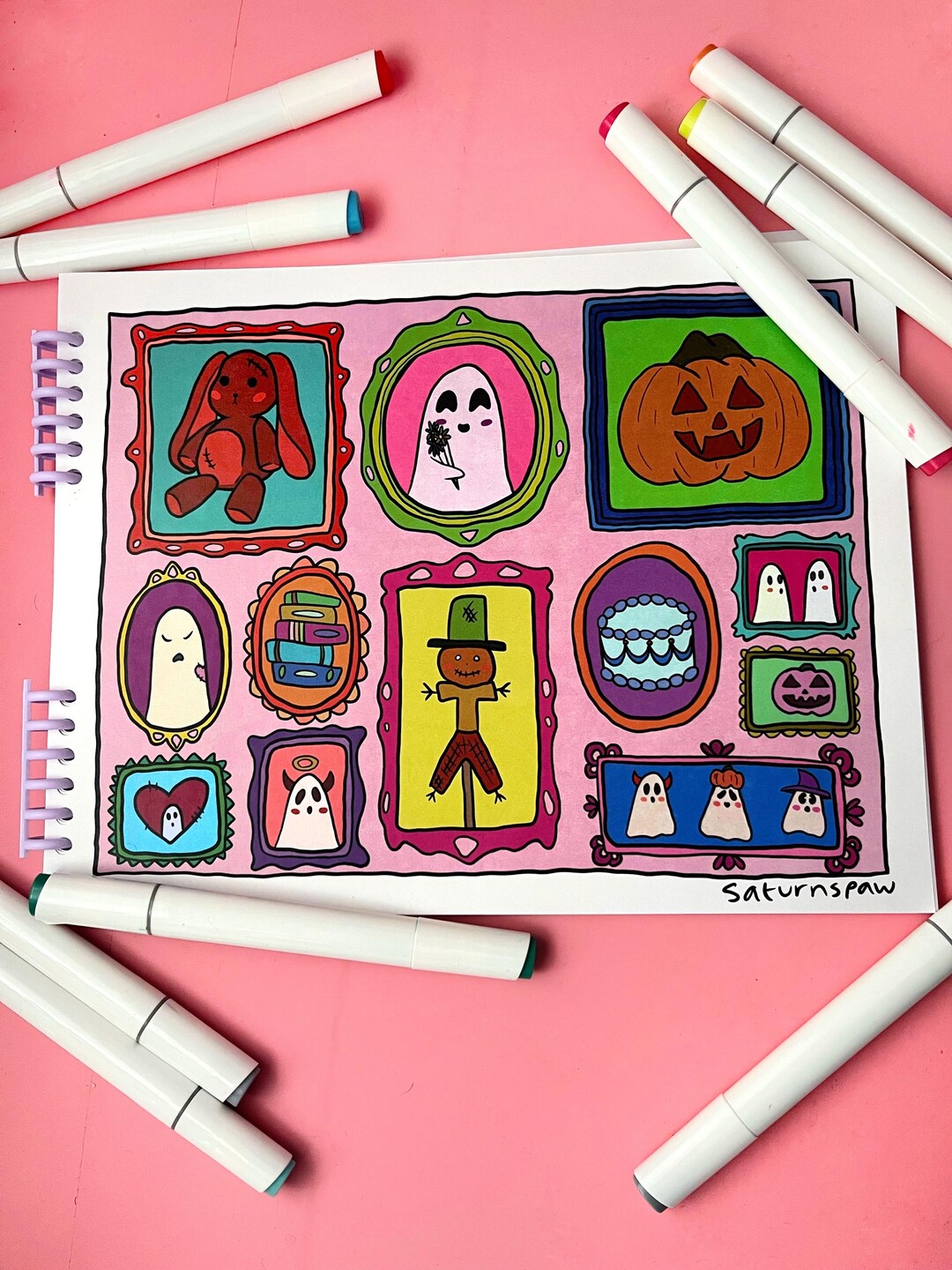 Boo’s Halloween Adventures: Coloring Book for Adults and Kids - Etsy