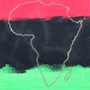 Pan African painting (8x10 canvas)