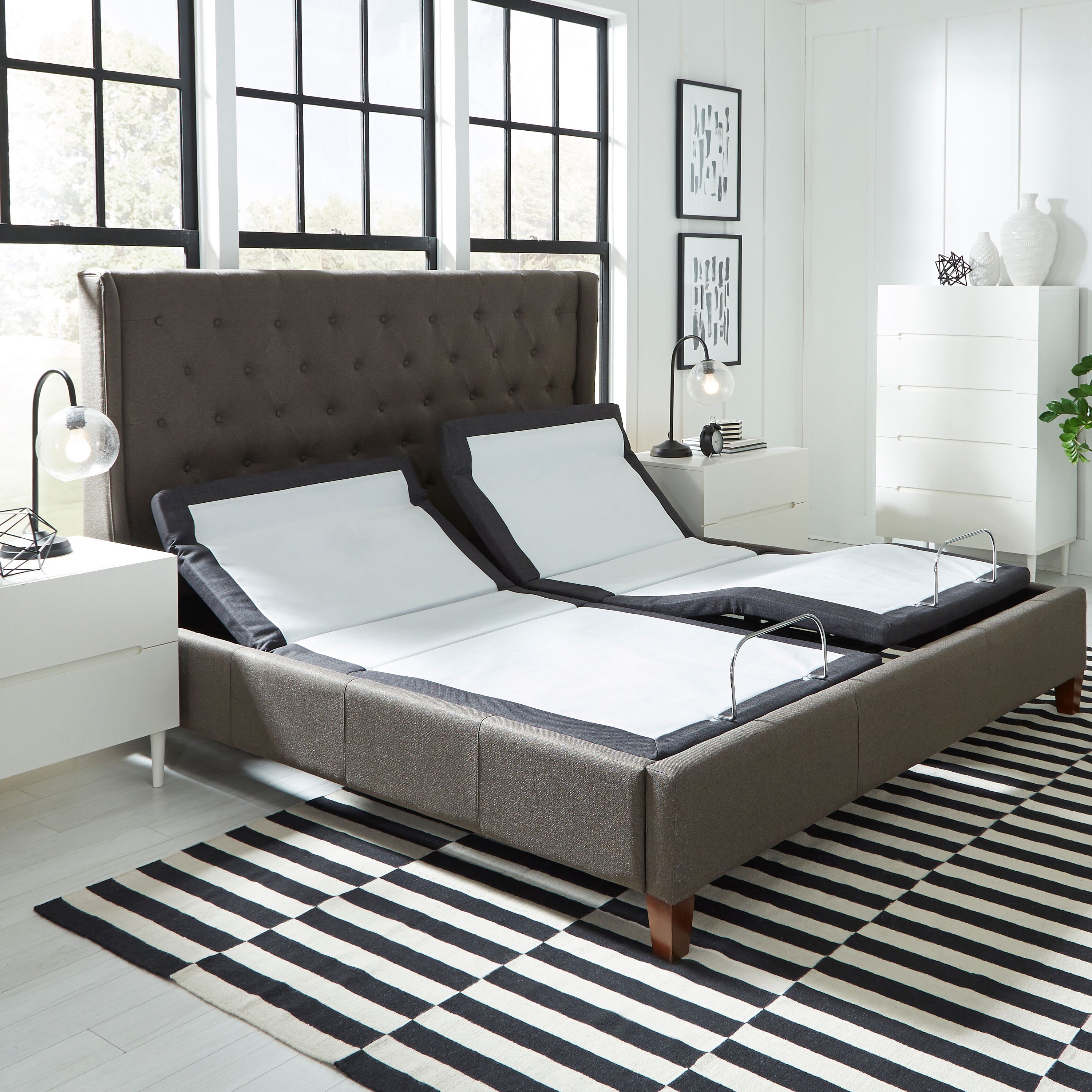 King Size Adjustable Bed With Headboard at William Oller blog