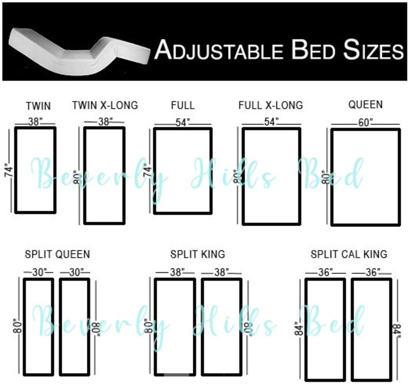 Split Queen Electric Adjustable Dual Bed Complete Set Etsy