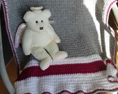 Patron français,au crochet,patron de couverture au crochet,patron de tricot, patron couverture de bébé, patron de jetté,style bas de laine
