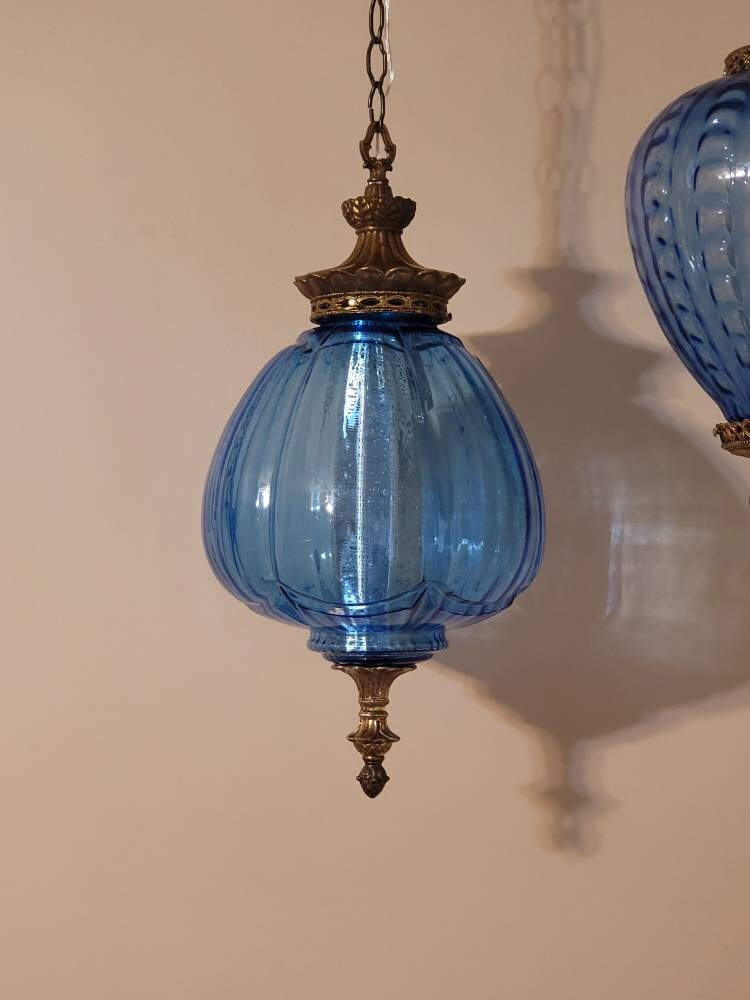Vintage Blue Swag Lamp for sale 91 ads for used Vintage Blue Swag Lamps