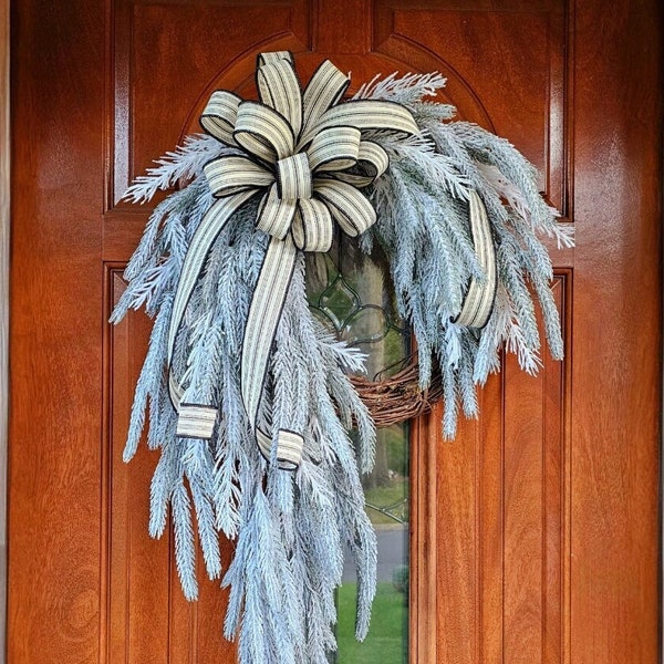 Winter Wreaths for Front Door Not Christmas - Etsy