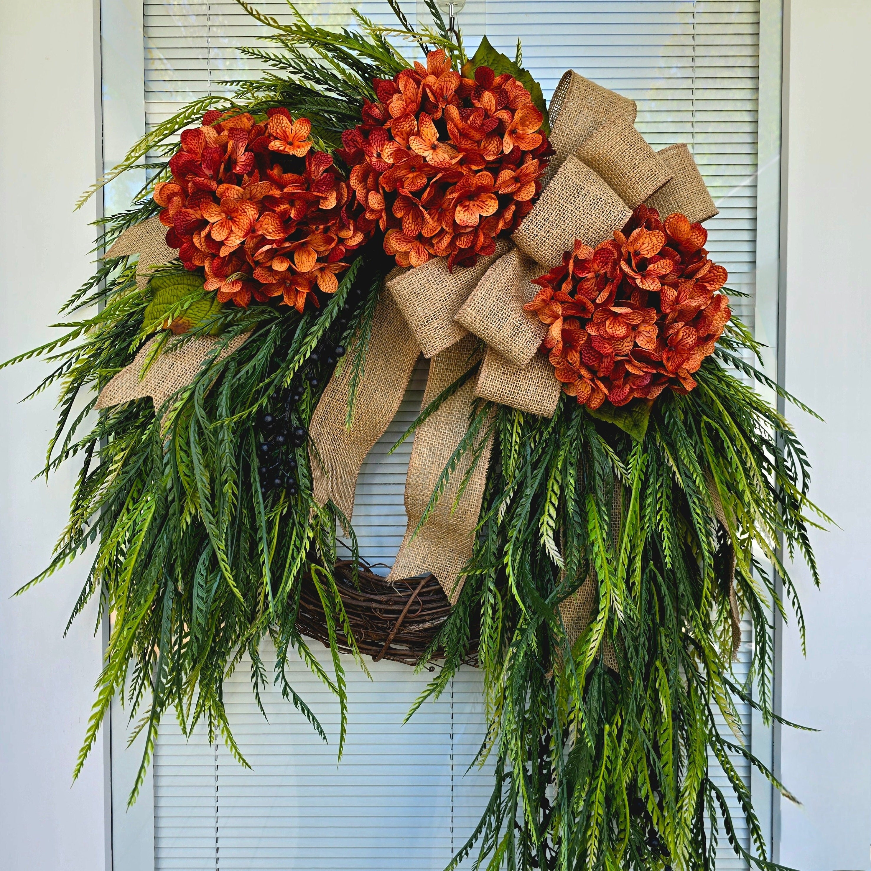 34 Front Porch Decor Ideas for Every Season 32 Year Round Wreath For Front Door, Double Door Decor Outdoor Spring…