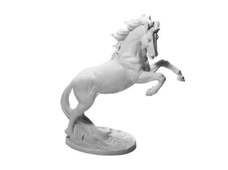 Modern Decorative Antique Objects Trendy Handmade Sculpture Statue for Modern Home Arising Horse Decorative Antique Mythology Art