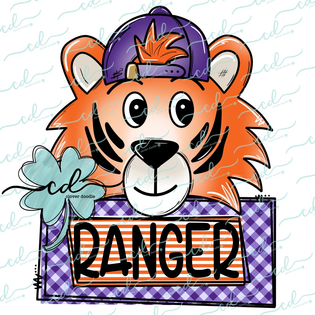 Backwards Ru Nameplate Football Tiger W/ Backwards Cap + Nameplate- Purple +orange - CD - PNG ...