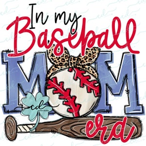 In My Baseball Mom Era- CD - PNG, Digital Download for sublimation and printables