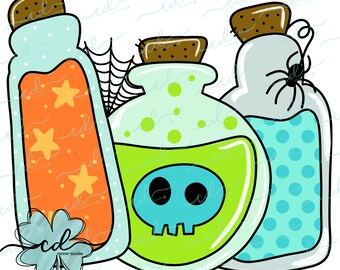 Halloween Potions- Boy- CD - PNG, Digital Download for sublimation and printables