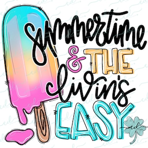 Summertime Livin- Girl - CD - Faux Applique PNG, Digital Download for sublimation and printables