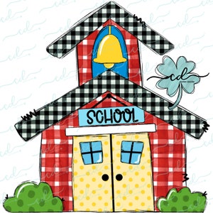 Little Red Schoolhouse- Unisex - CD - PNG, digitale download voor sublimatie en printables