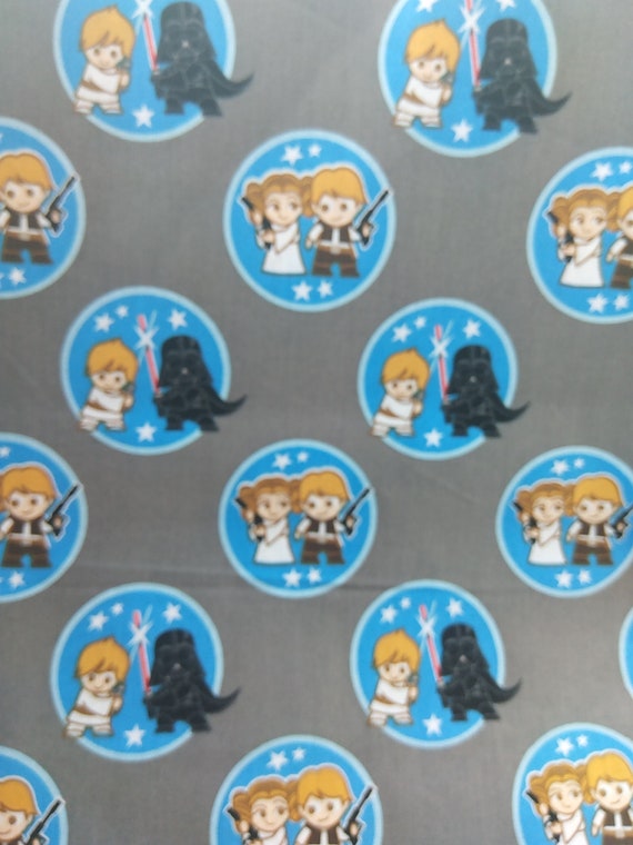 Baby Star Wars kawaii Fabric Starwars fabric Fat Quarter, Half Yard, Yard  Star Wars Face mask - Main Image
