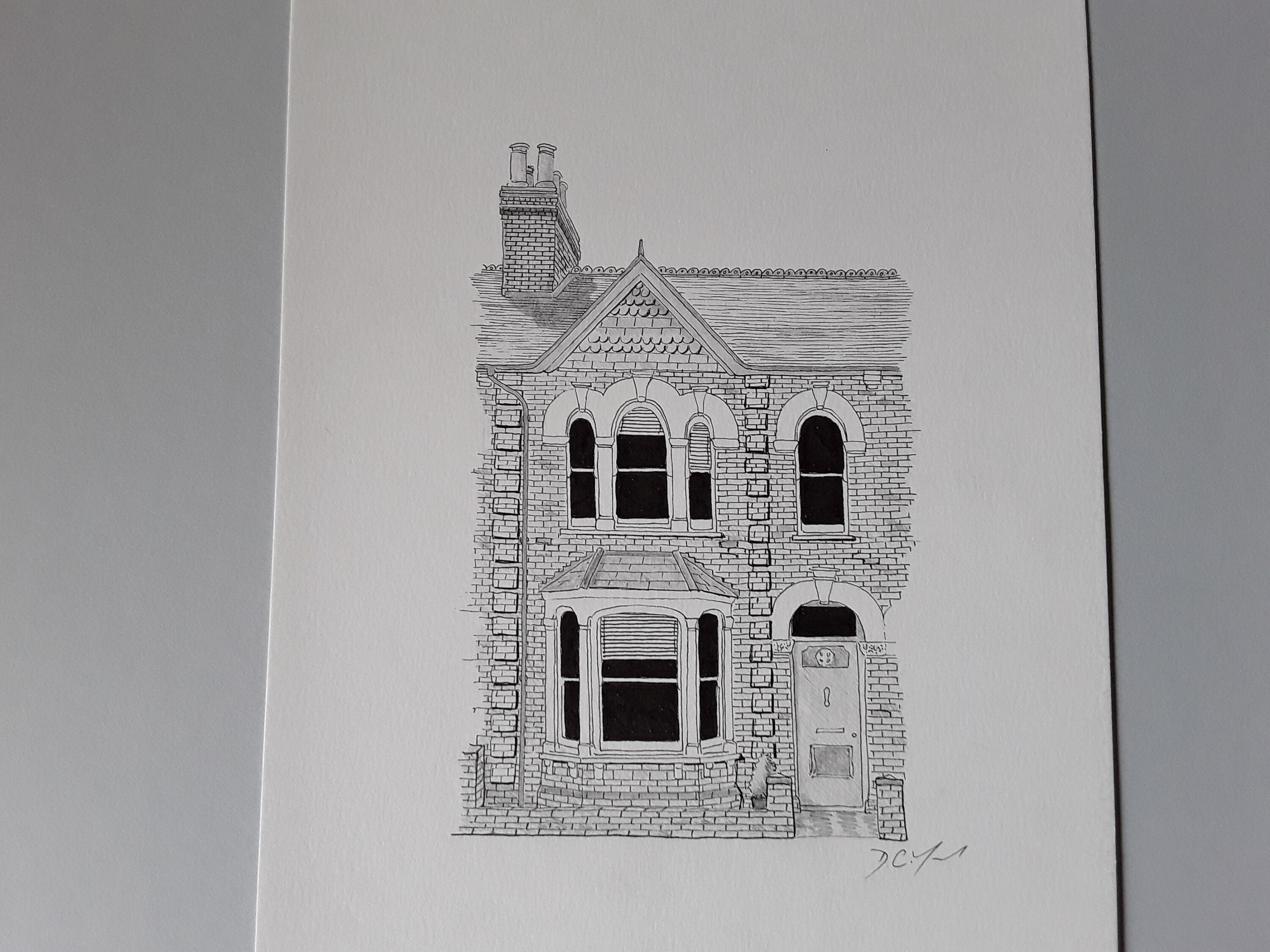 Bespoke Pen and Ink Drawing of Your Home, Custom Handdrawn Illustration Etsy UK