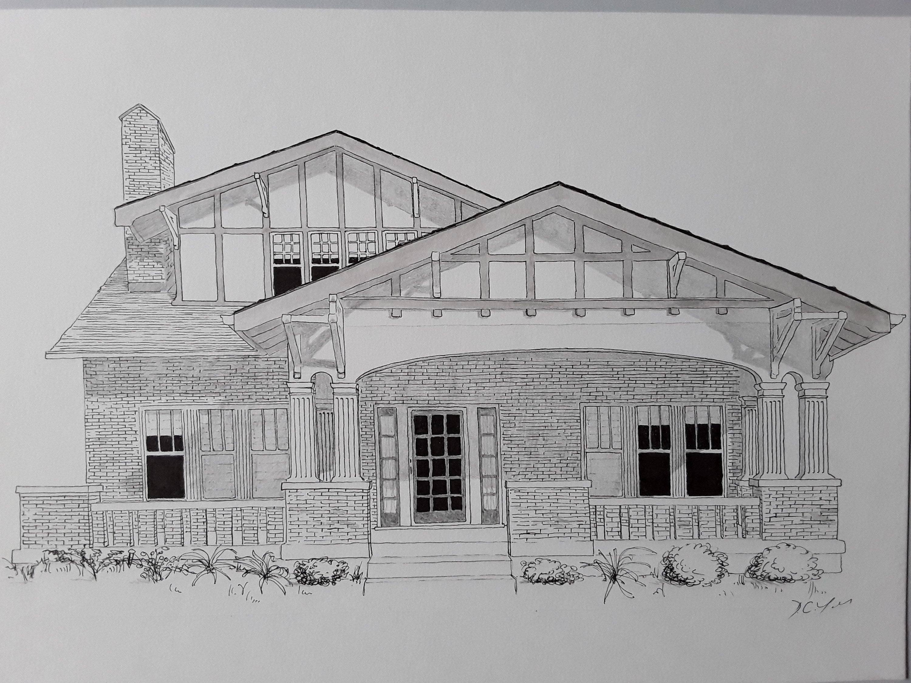 Bespoke Pen and Ink Drawing of Your Home, Custom Handdrawn Illustration Etsy UK